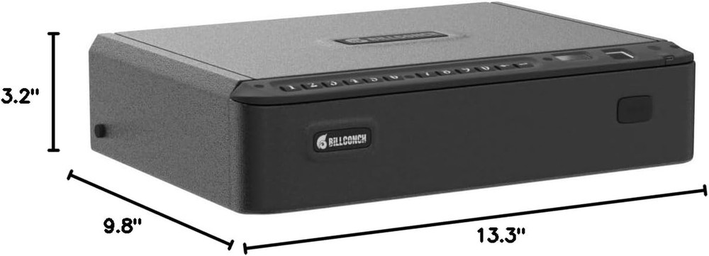 Biometric Gun Safe w/ Security Cable, Quick Access Fingerprint Keypad