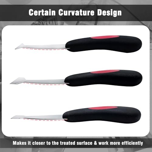 Windshield Urethane Scraper Tool Kit, Car Glass Bottom Glue Remover Tools,