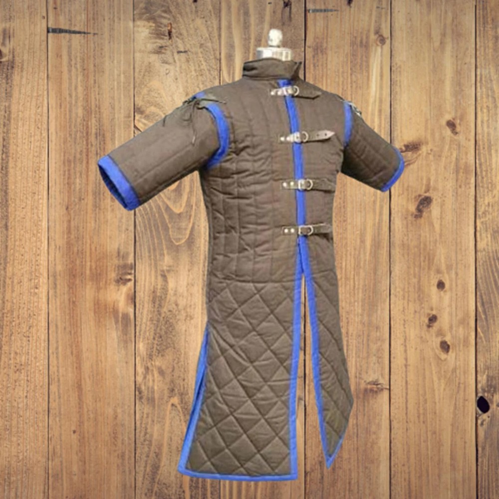 Medieval Thick Padded Gambeson – Quilted Armor Jacket for LARP & Reenactment