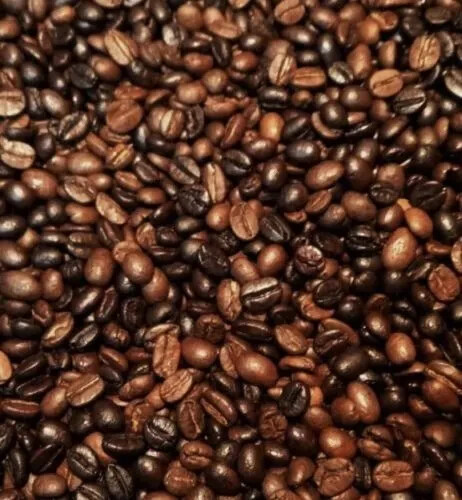 Mocha Java Coffee Beans Roasted Medium & Dark Mixed 2 Bags 1 Pound Each.