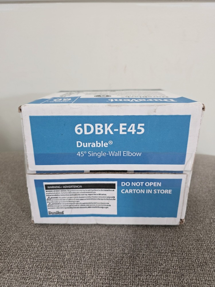 DURAVENT 6" DURABLACK- 45 Degree Elbow #6DBK-E45