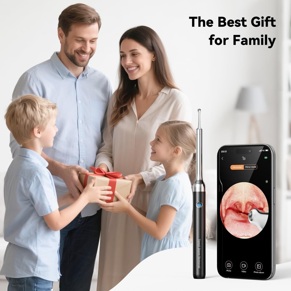 Upgraded Tonsil Stone Remover with Camera, Visual Tonsil Stone Removal Kit wi...