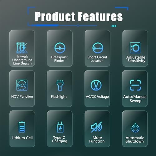 Underground Cable Locator, Cable Tester Wire Tracker, Detecting AT828