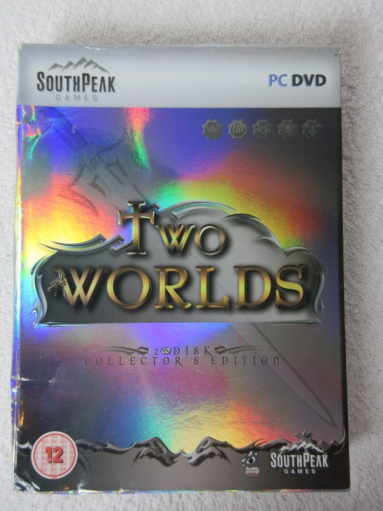 Two Worlds Tabletop RPG 2 Disk Collectors Edition With Book *Game Disk Missing