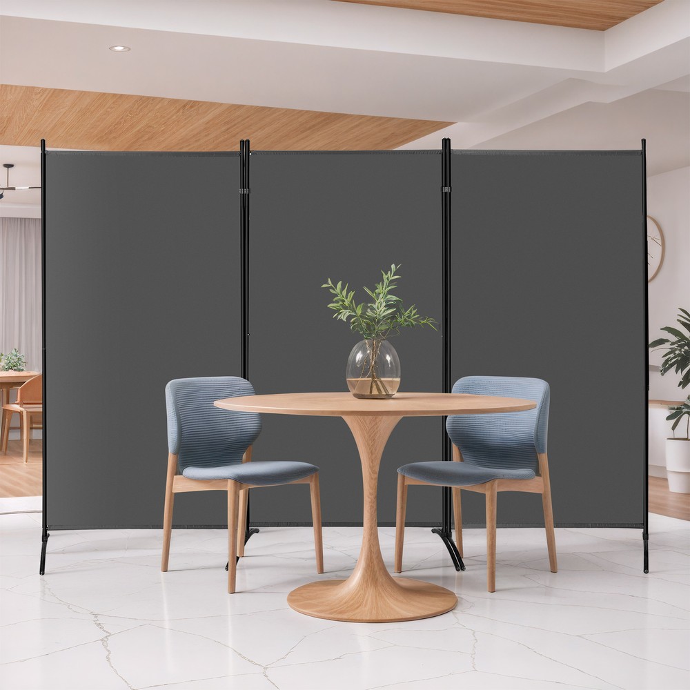 3 Panel Room Divider 6 FT Folding Privacy Panel Screens for Office Separation