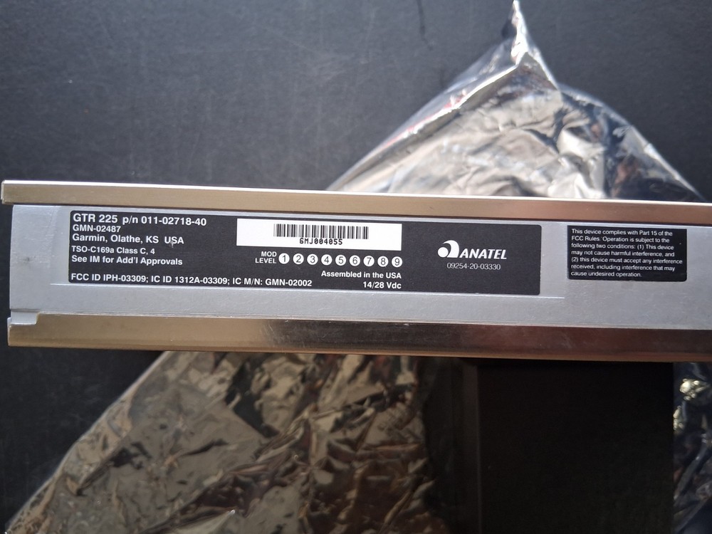 Garmin GTR-225 TSO'd Panel Mount Com With 8130-3
