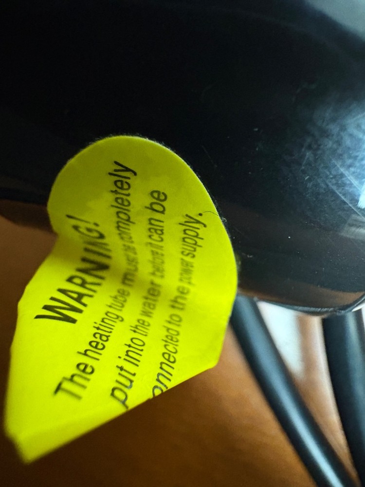 Electric Immersion Water Heater – Stainless Steel Heating Tube with Heart Patter