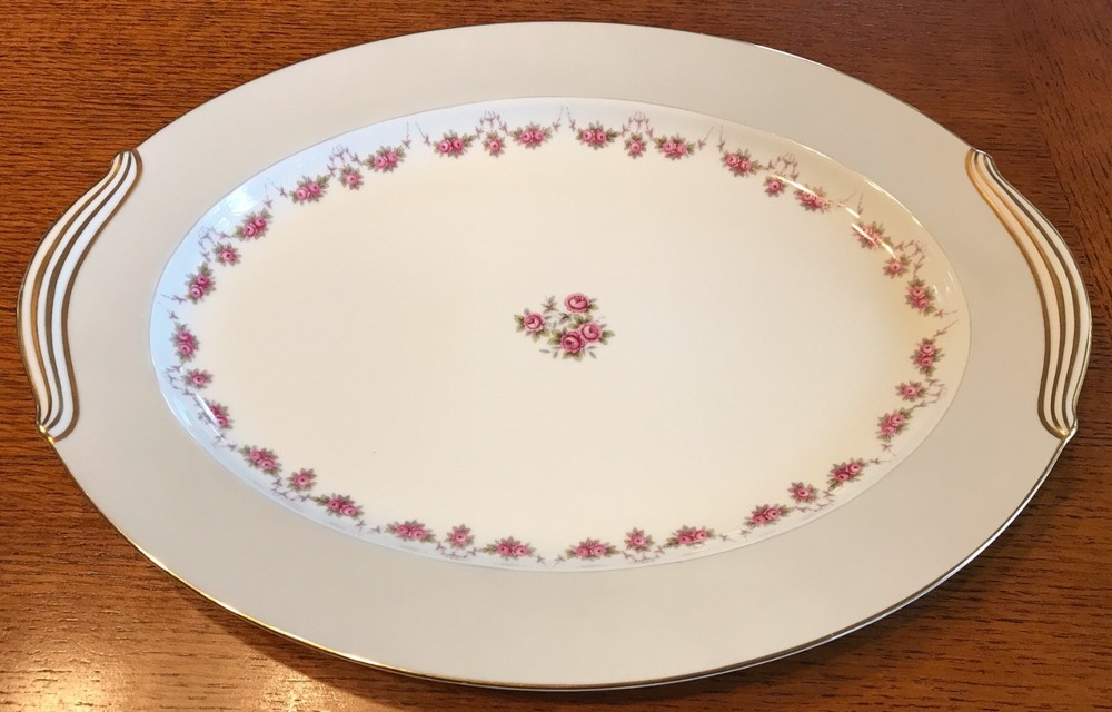Noritake Glenrose Oval Platter 16” #5206