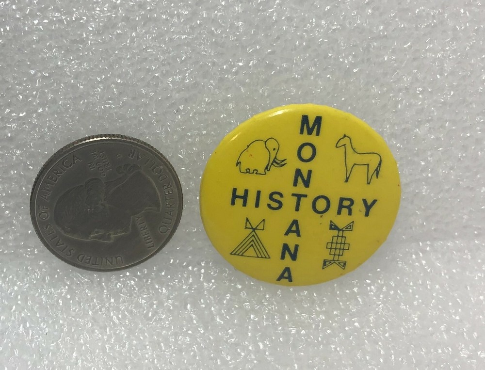 Montana History Button Pin