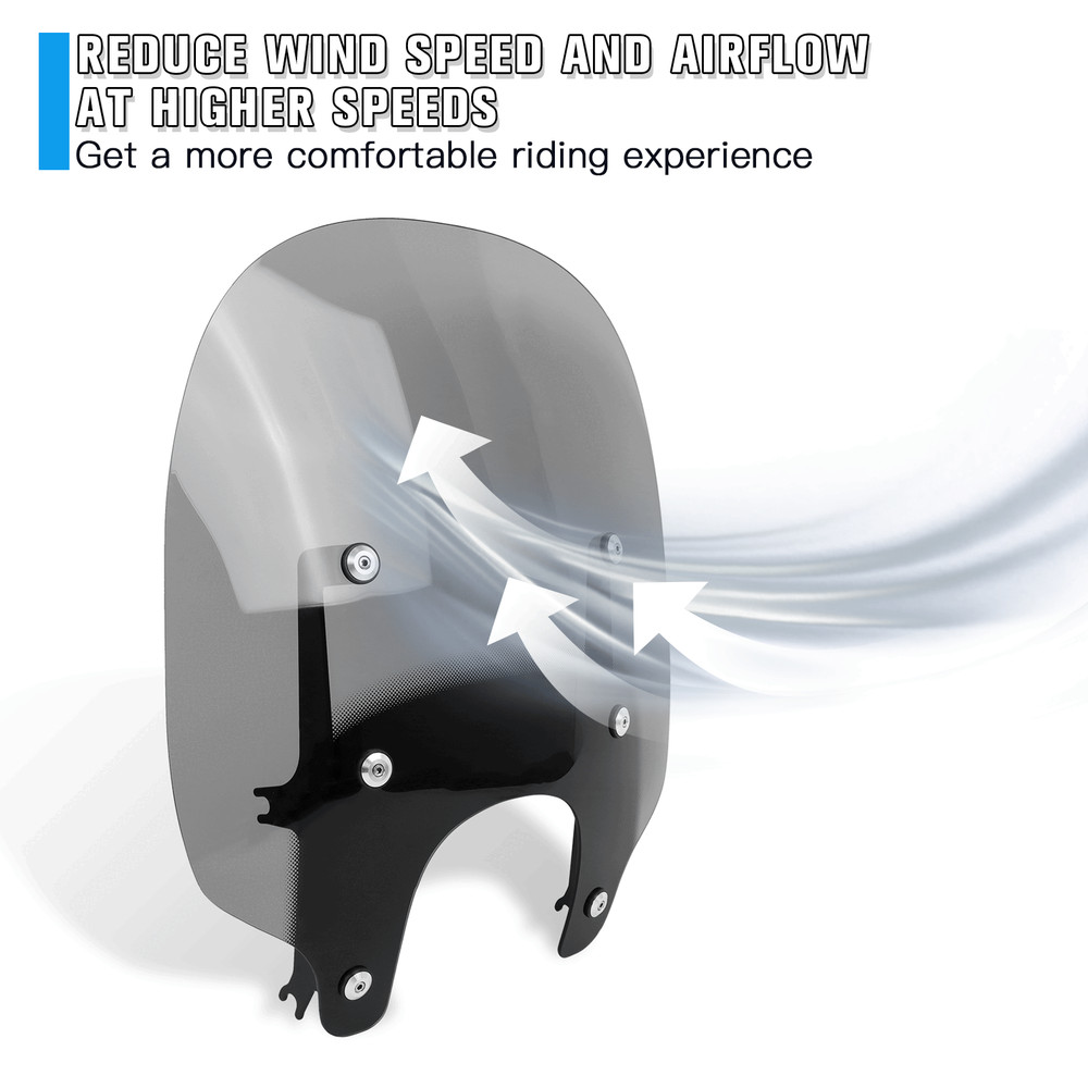 Windshield Windscreen w/Bracket Compatible With Harley Nightster RH975 2022-2024