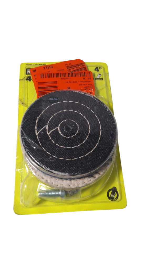 RYOBI 4 in. Buffing Wheel Set (4-Piece) A92401 LL
