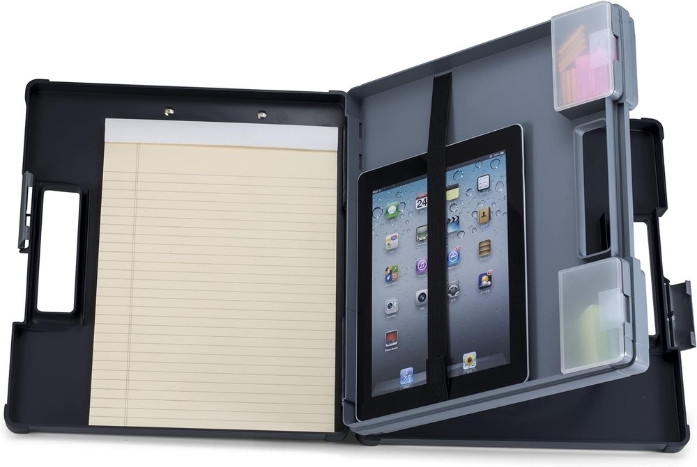 Versatile Dual-Sided Clipboard Storage for A4 & Letter Sizes - Durable Plastic