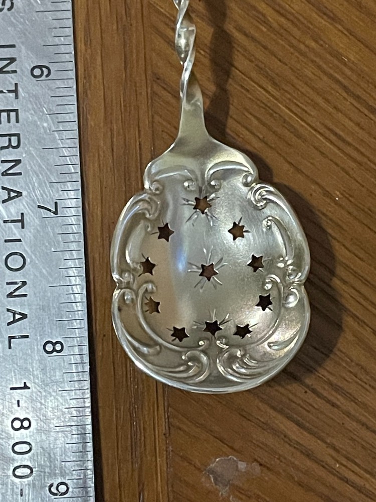Sterling Silver Ornamental Drinks / Mixing Spoon