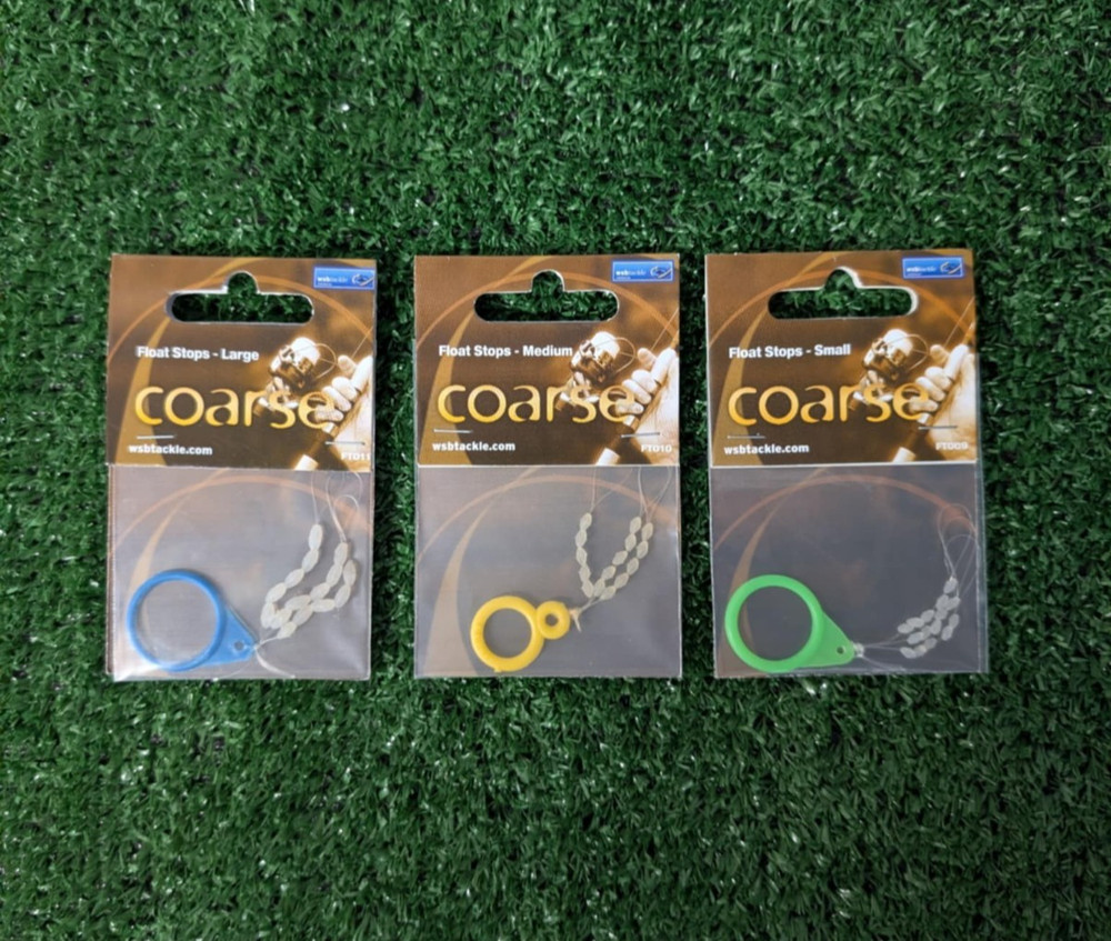 15 x Sliding Fishing Float Stops Clear Rubber Float Stops - Small/Medium/Large