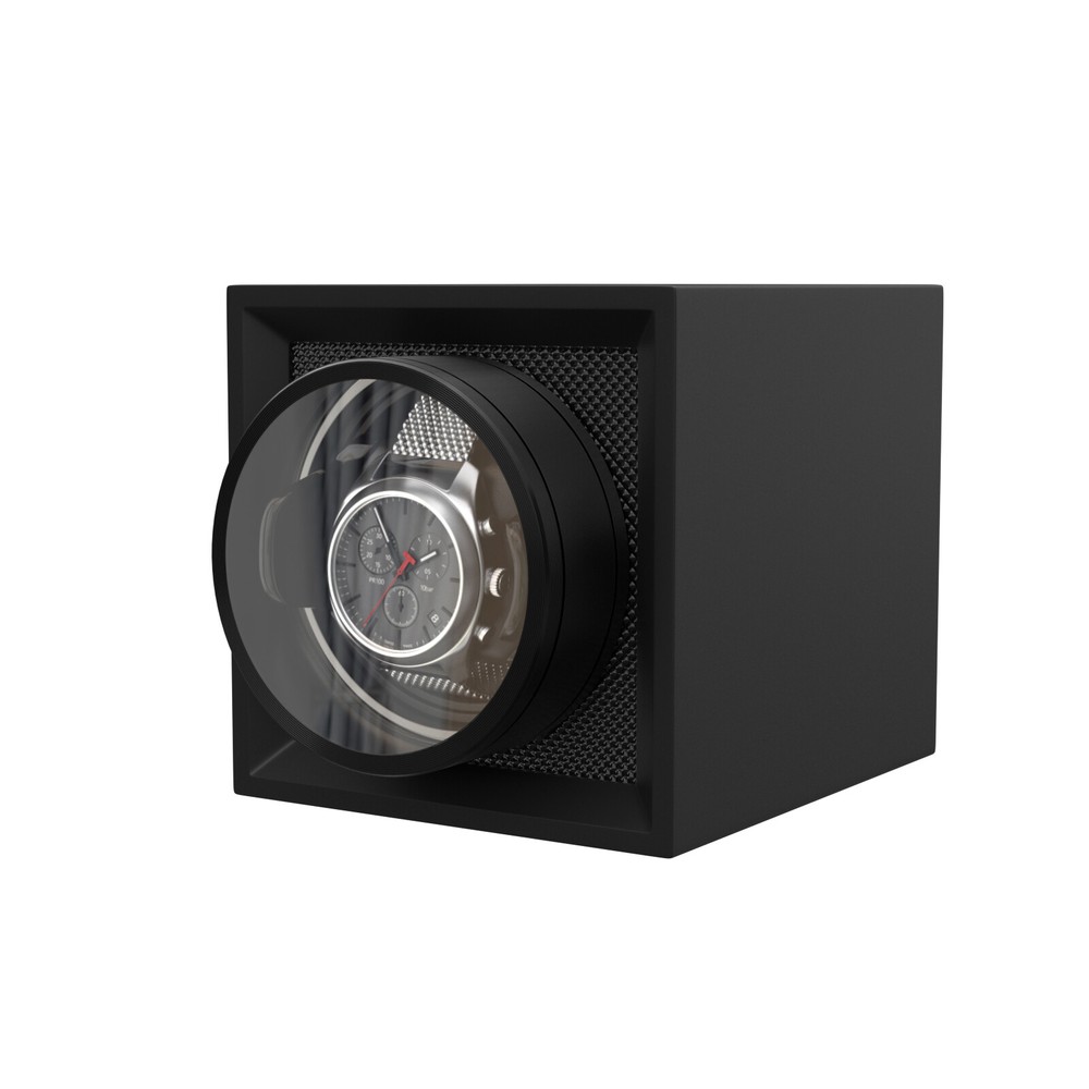 Automatic Single Watch Winder Box Display Storage Case with Dustproof Cover Gift