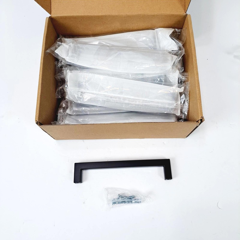 Black Cabinet Pulls Square Black Pulls 7-1/2 Inch Hole Centers 14 Pack Homdiy