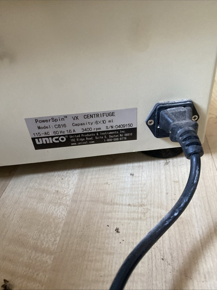 Unico Power spin Vx Centrifuge