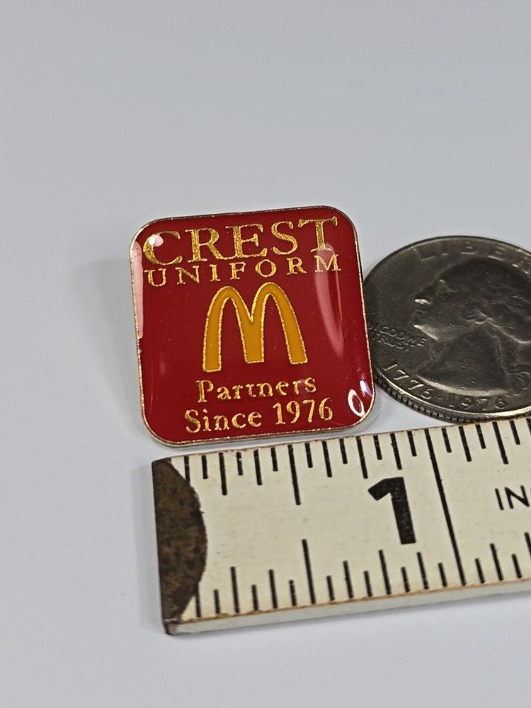 Crest Uniform McDonalds Partners Since 1976 Lapel Pin