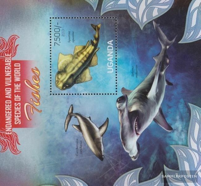 uganda Block417 MNH 2013 Fish
