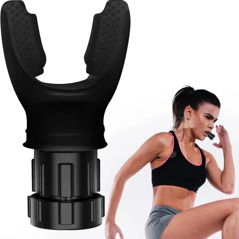 Breathing Exercise Device Lung Trainer Adjustable Silicone Respiratory Tool