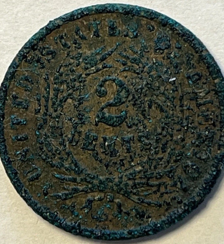 1865 USA Two Cent VF. Civil War