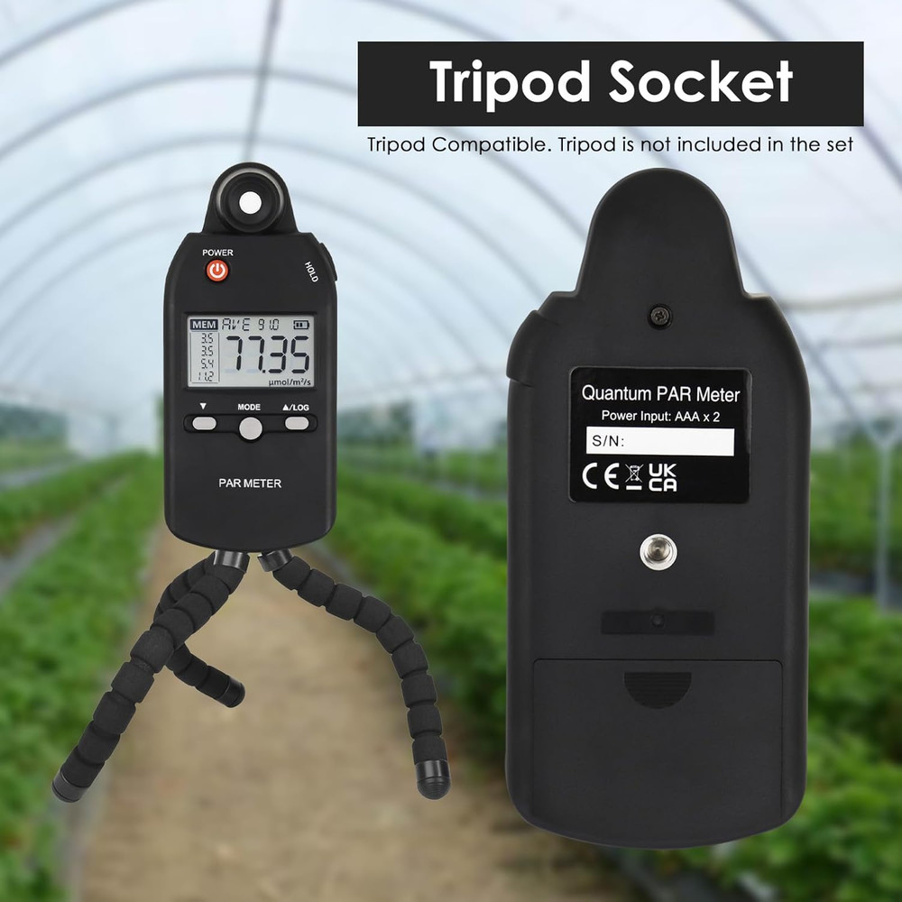 PAR Meter for Led Grow Lights High Precision Quantum Sensor Par Light Meter PPFD