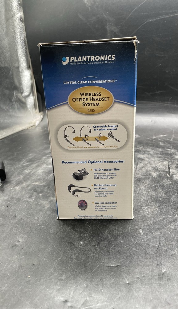 Plantronics CS50 Wireless Office Headset System Base & Headset