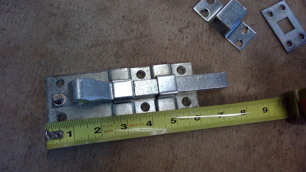 2 NEW SECURITY 8" HEAVY DUTY SQUARE SPRING BOLTS LATCHES LOCKS