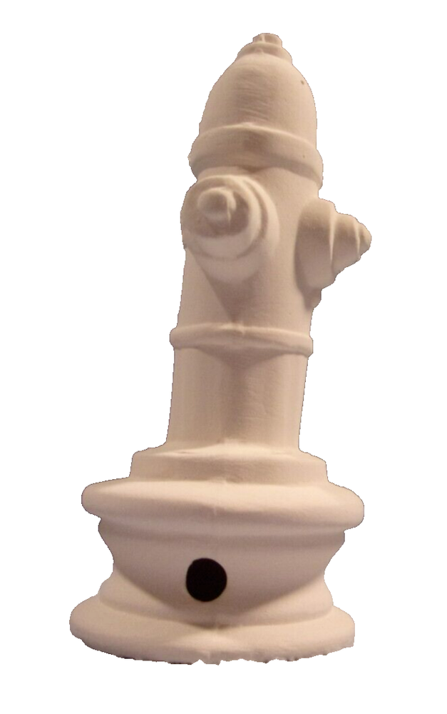 BISQUE L*96 -42.2928 Ceramic Ready to Paint FIRE HYDRANT Pie Vent