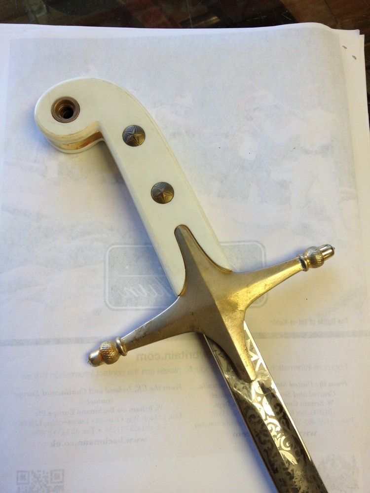 USMC Mameluke Replica Plastic Sword Grips (Pair)