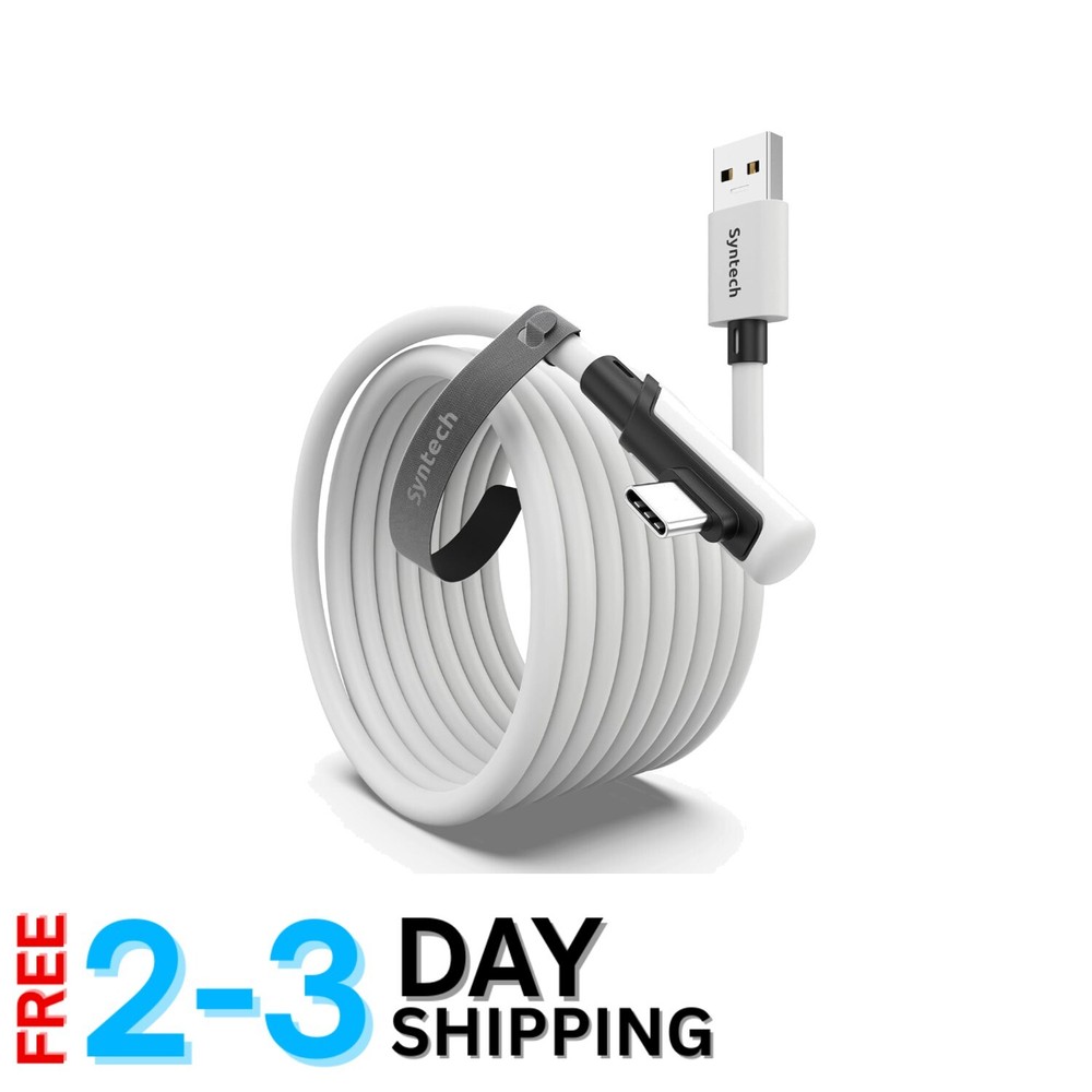 16FT VR Link Cable with L-Shaped Connector for Oculus & SteamVR Experience