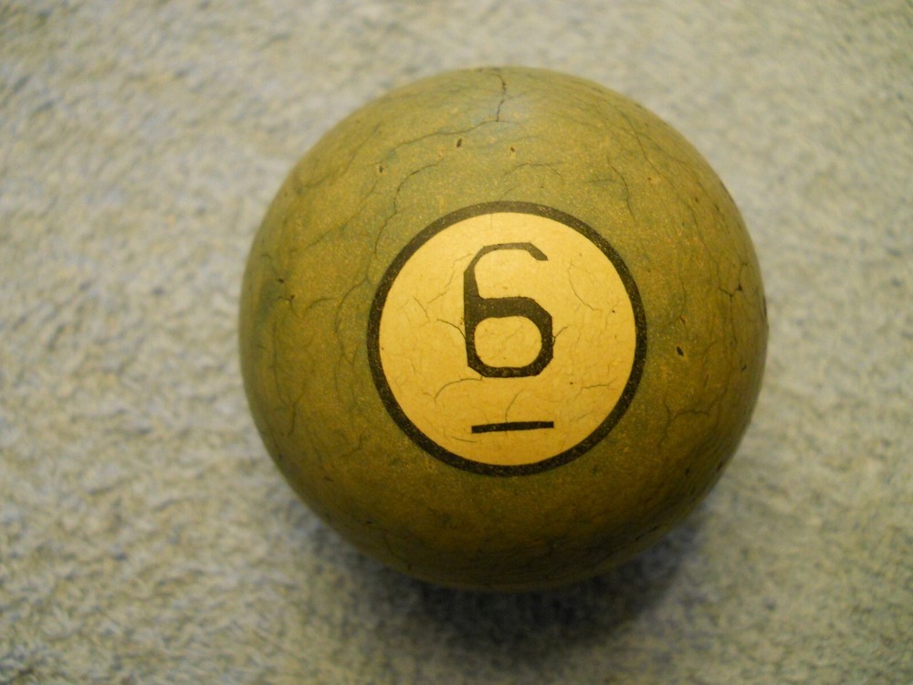Vintage Clay Billiard Ball- #6