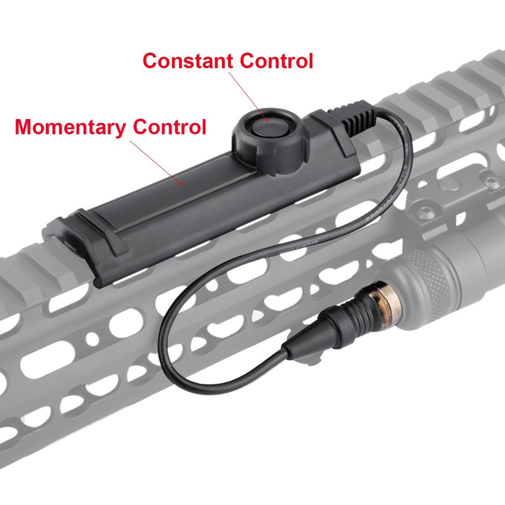 Tactical Picatinny flashlight Dual Function Tape Switch Remote Tail Controler