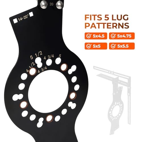 Wheel Fitment Tool, Offset Measuring Mockup Tool, 5 Lug Wheel Simulator for