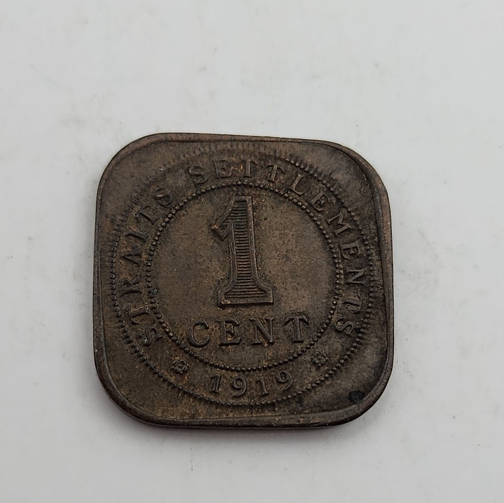 1919 Straits Settlements 1 Cent