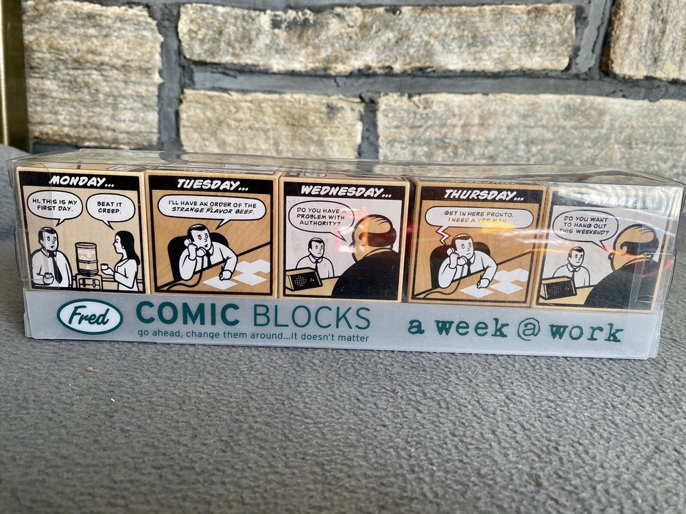 Fred Comic Blocks • A Week @ Work - New