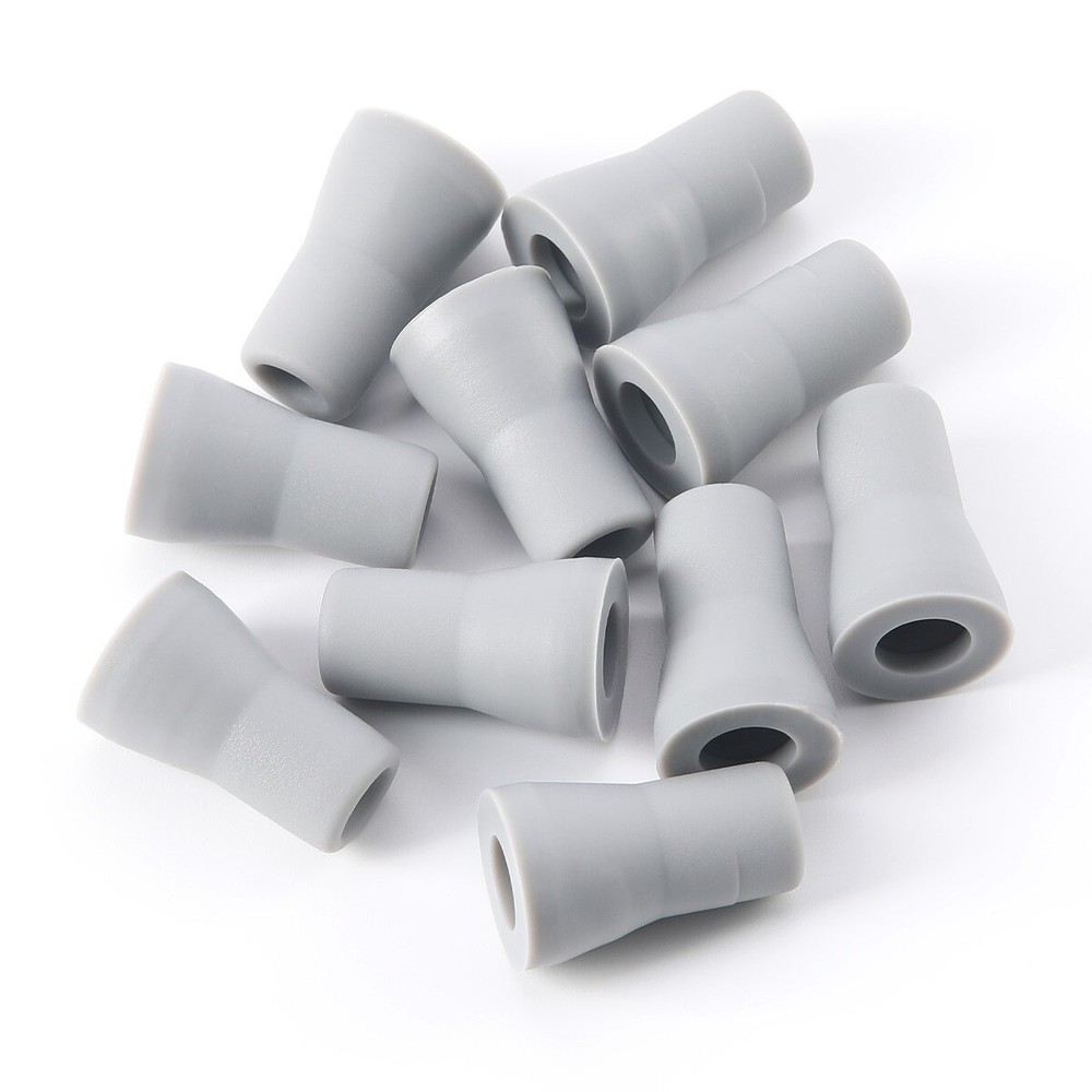 10 Pcs Dental Saliva Ejector Weak Suction Rubber Snap Tip Adapter