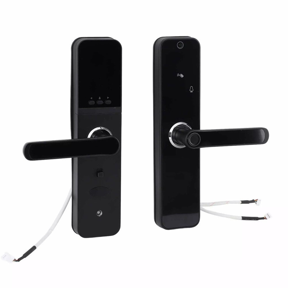 1PCS Face Recognition Tuya Wifi Smart Door Lock Visual Intercom Fingerprint