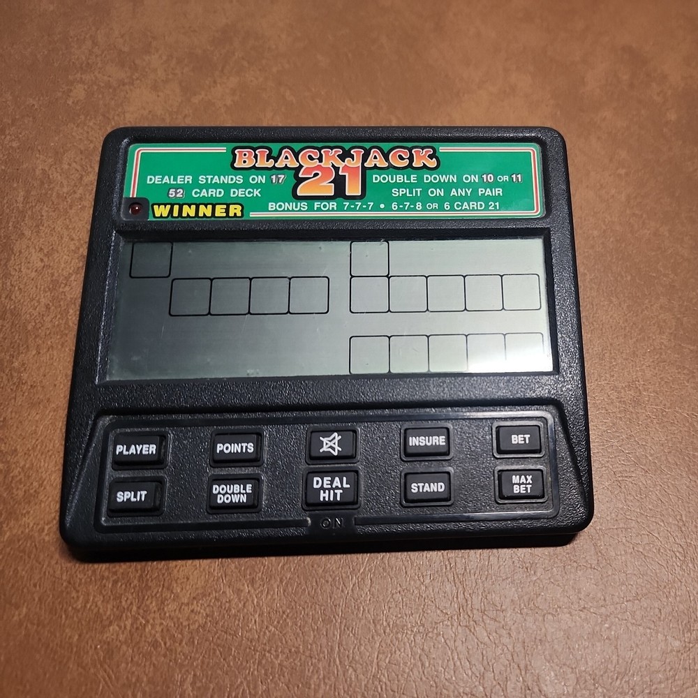 Radica Blackjack 21 Hand Held Electronic Game - Model 1450