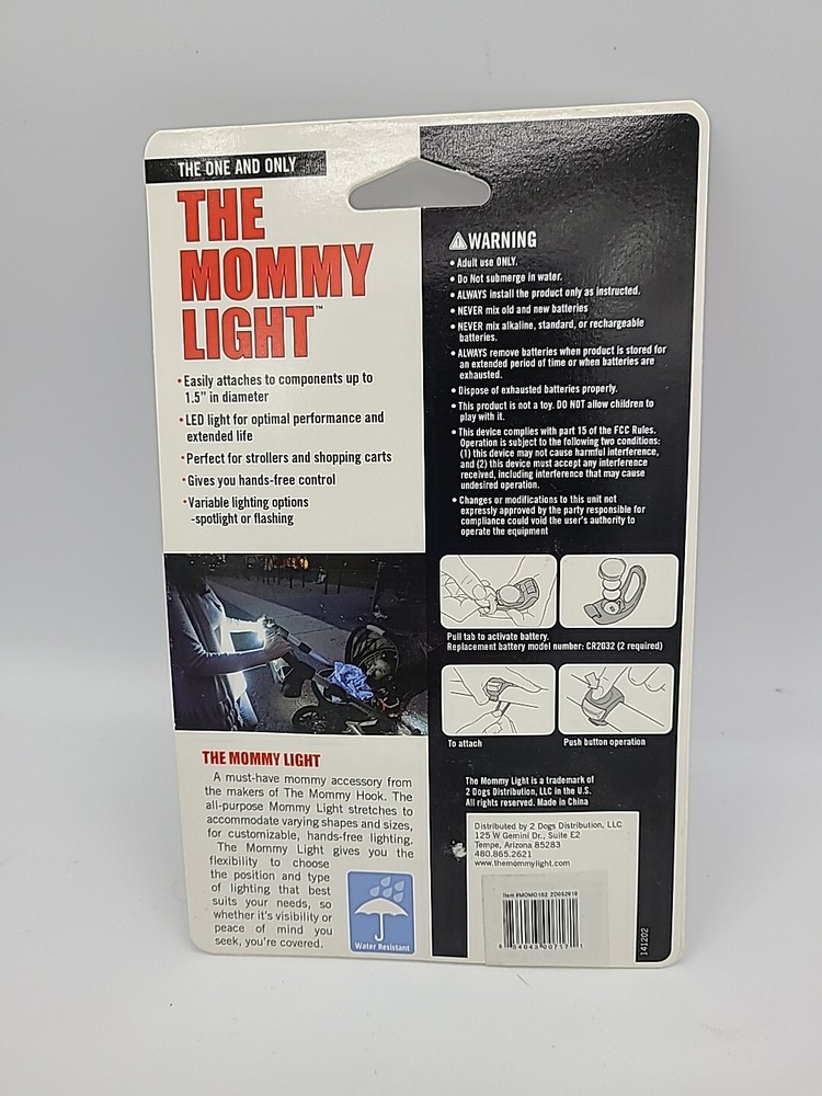 The Mommy Light Stroller Accessory GRAY 2 pack NEW