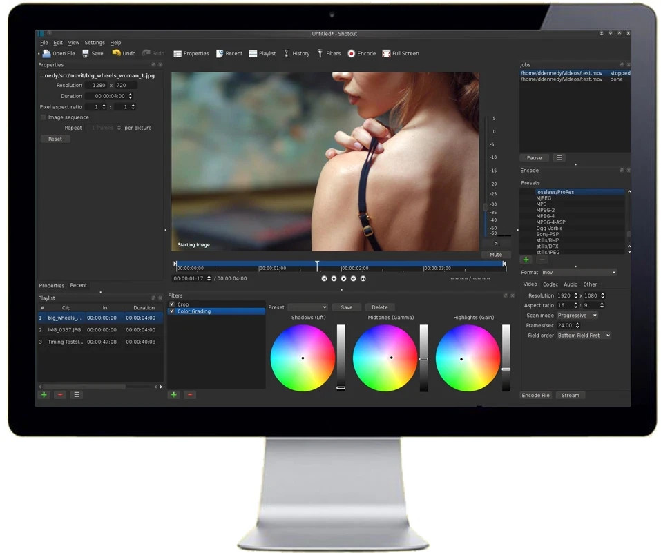 Shotcut Professional Video Editing Software Program-HD-4K Movie for Windows USB