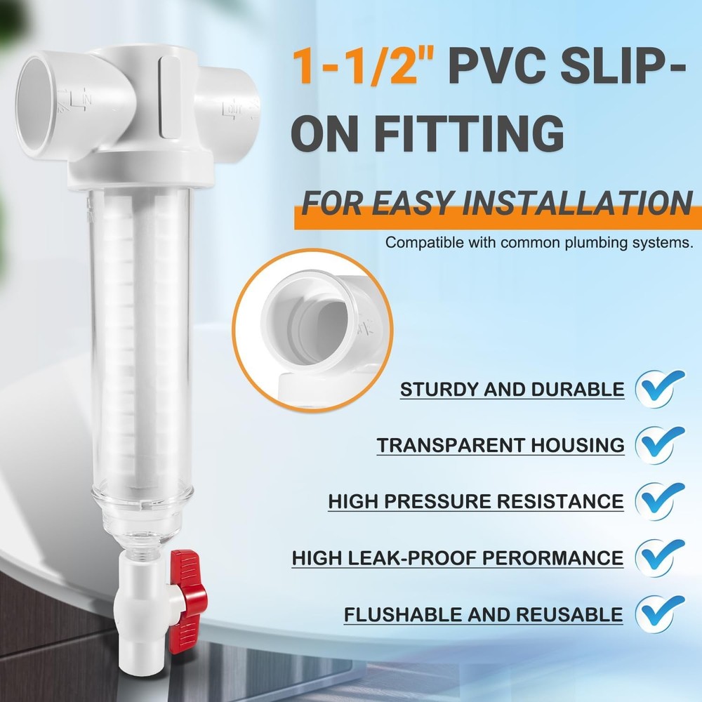 Replacement for Rusco Vu-Flow 1-1/2 Inch Spin Down Filter 100 Mesh