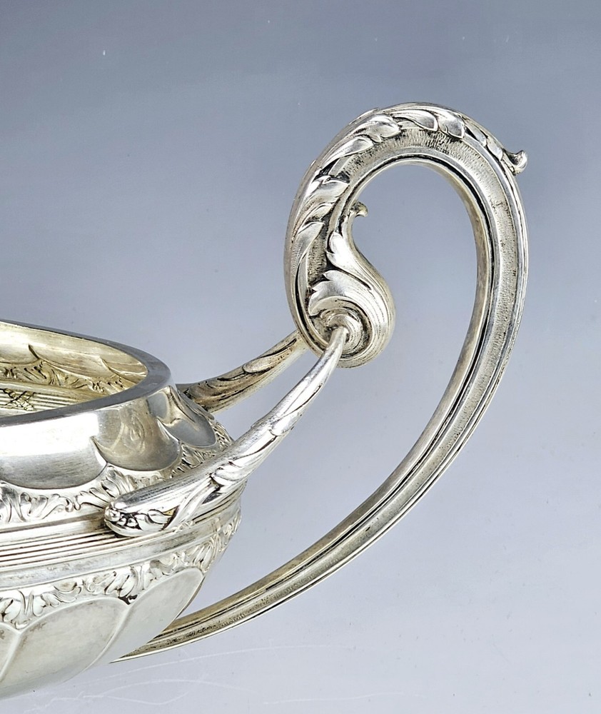 Monumental Antique German Silver Centerpiece Bowl