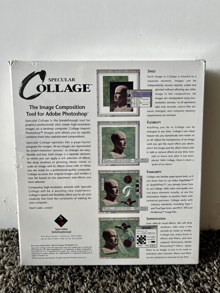 Vintage Specular Collage Image Composition Tool For Adobe Photoshop Macintosh