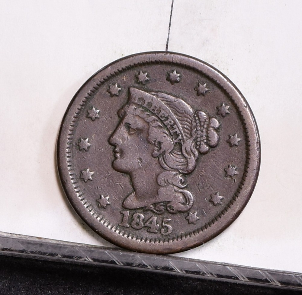 1845 Large Cent - Fine (#57808-L)