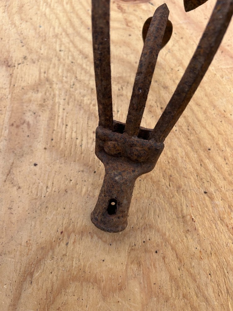 Cultivator Rake Head Rusty Rustic no handle Original Vintage Primitive Metal