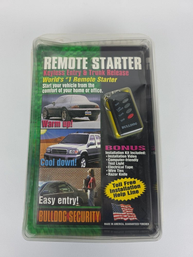 Bulldog RS102 Programmable Remote Car Starter Keyless Entry Trunk Release