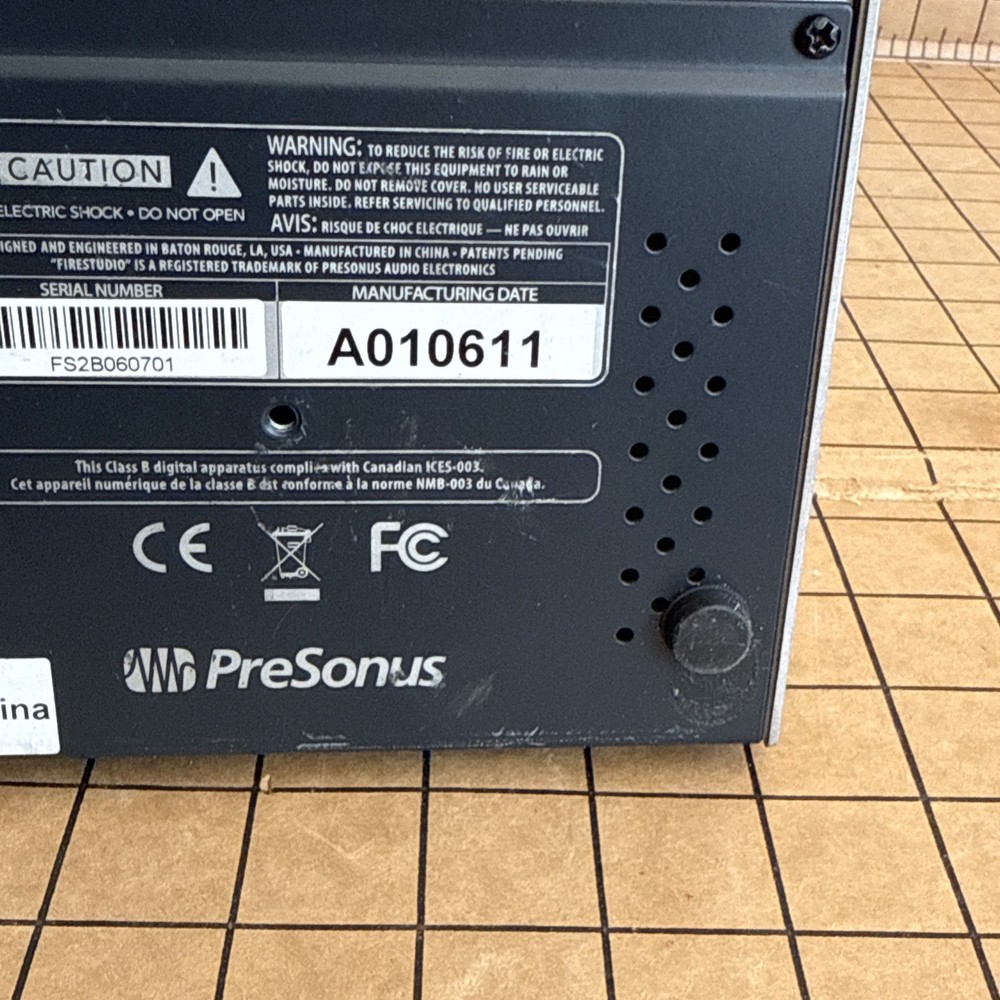 PreSonus FireStudio Mobile 10x6 FireWire Recording Interface System