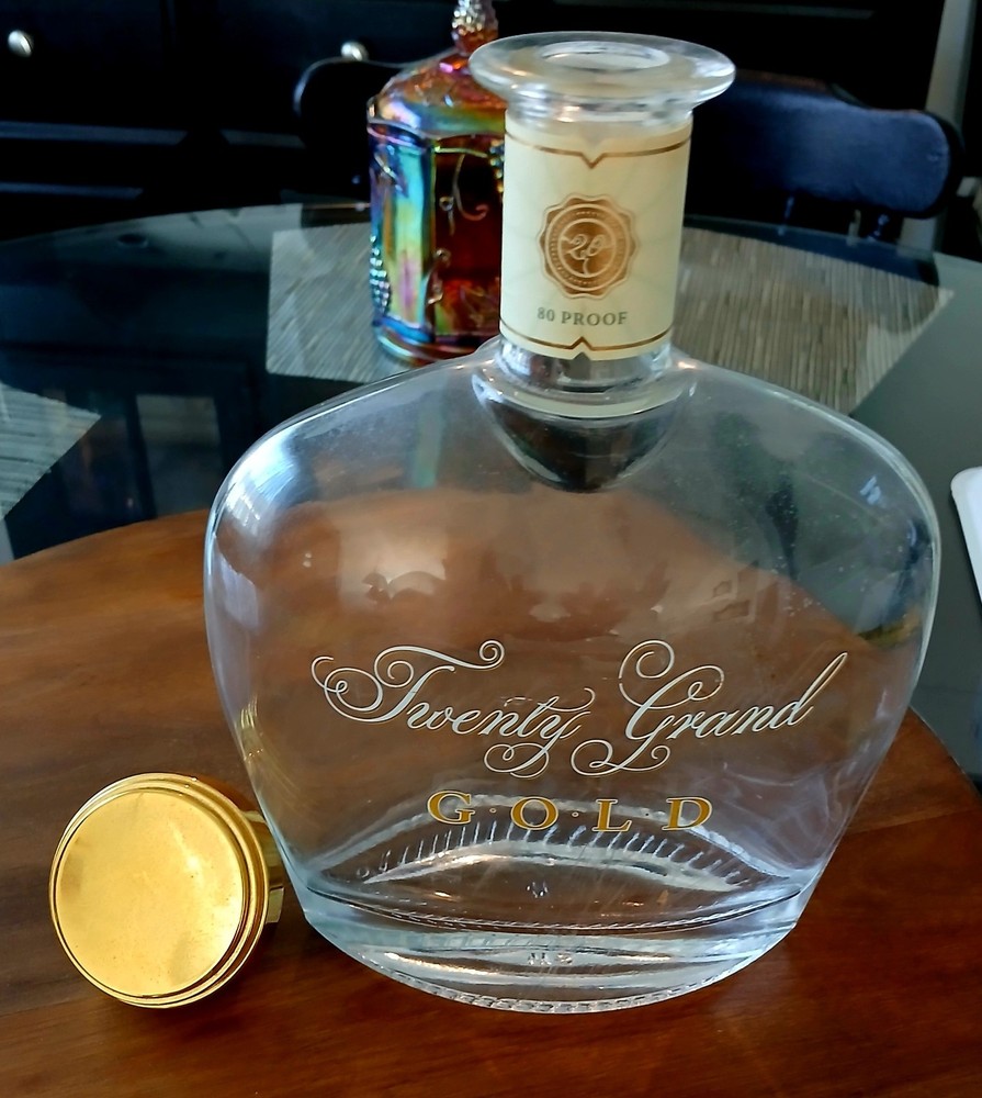 Twenty Grand Gold 80 Proof Empty Bottle With Cork