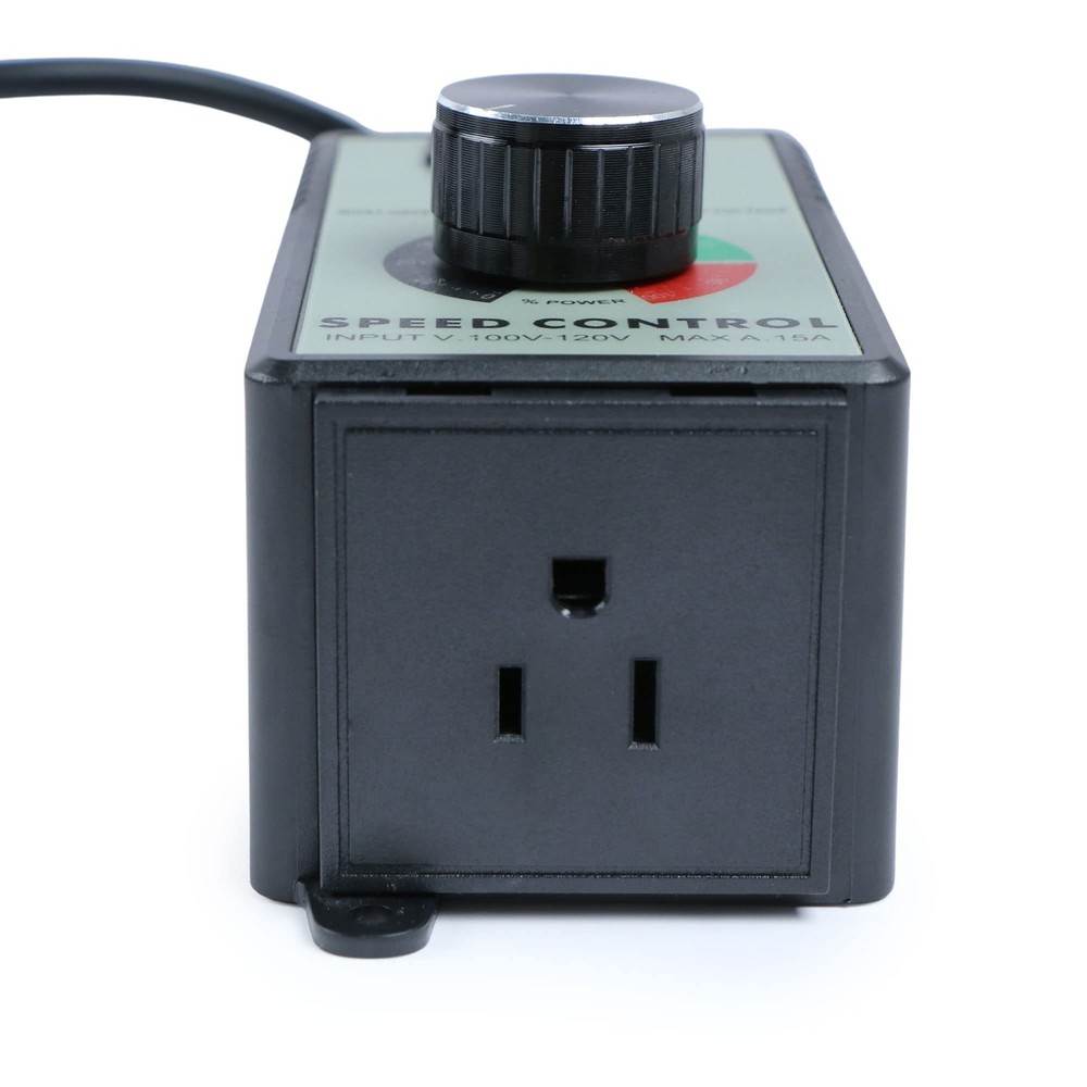 AC 120V 15A Speed Controller Variable Adjuster for Router Duct Exhaust Black